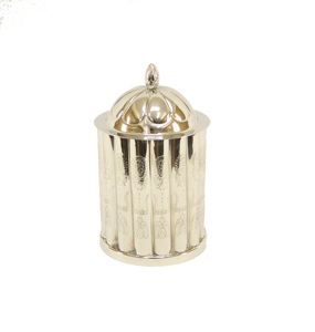 High Quality <b>Decorative</b> Metal Dry Fruit Canister <b>with</b> Premium Electroplated Surface for Gourmet Presentation - Product Image 5