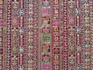 55 Inch Panna Premium Quality Textile Factory Wholesale 44 Inch Heavy Work <b>Embroidery</b> Fabric Luxury Stone Work Dress <b>Material</b> - Product Image 5