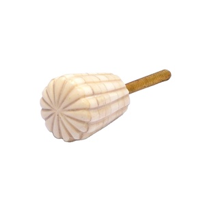 Bouton sculpté nouveauté blanc os et corne conception d'échecs 2025 boutons de tiroir pour placard/commode/incrustation d'os artisanale - Product Image 4