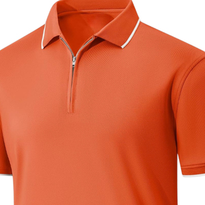 Polo à manches courtes pour homme de qualité supérieure, logo personnalisé brodé, polo en coton piqué pour les marques de vêtements en gros - Product Image 3