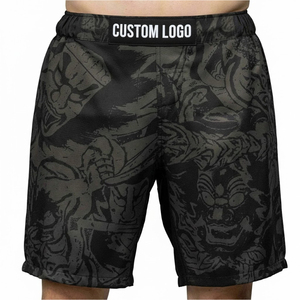 Pantalones Cortos de MMA Personalizados, Cómodos y Transpirables, Sublimación Completa, Ropa de Equipo para Entrenamiento de Combate, Impresos, 100% Poliéster, Ropa de Artes Marciales - Product Image 1