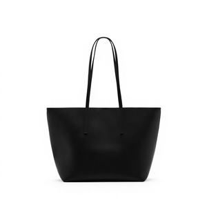 Nouveauté : Sacs à main en cuir véritable noir pour femmes, style occidental, élégants, luxueux, souples, imperméables et personnalisables - Product Image 3
