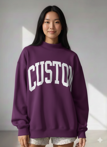 Sweat-shirt personnalisé pour femme, écologique, respirant, imprimé, brodé, col montant, manches longues, couleur personnalisée, vêtements d'hiver - Product Image 5