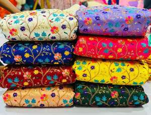 ผ้าไหมดิบ ผ้าไหมบังกาลอร์ ผ้าไหมมัลบารี ผ้าไหมดิบทอมือ ผ้าไหมมัลบารีแท้ ผ้าไหมมัลบารีผสมพรีเมียม ผ้าไหมมัลบารีผสมแบบผสมผสาน พร้อมการตกแต่งแบบดั้งเดิม - Product Image 2