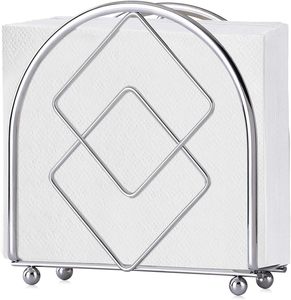 Porte-serviettes moderne vertical en métal décoratif diamanté, distributeur de serviettes en papier, support de table pour cocktails, organiseur de salle à manger - Product Image 1