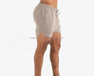Shorts de sport personnalisés pour hommes en maille, taille mi-haute, imprimé numérique sur toile, polyester/coton, couleur unie, respirant, séchage rapide, grandes tailles - Product Image 5