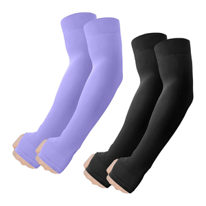 Manches de protection solaire personnalisées en polyester solide 2026 UPF50+ à manches longues pour femmes – Blanc, bleu, gris, noir, multicolores - Product Image 2