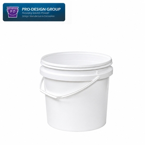 Wholesale Custom 5 Liter PP Food Grade Small Plastic Candy <b>Buckets</b> <b>with</b> <b>Lid</b> and Handle Pail for Candy Packaging - Product Image 2