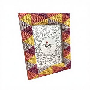 กรอบรูปปักลูกปัดทำมือสำหรับวางบนโต๊ะ กรอบรูปประดับลูกปัดเก๋ไก๋สำหรับตกแต่งบ้าน craftera ส่งออก - Product Image 3