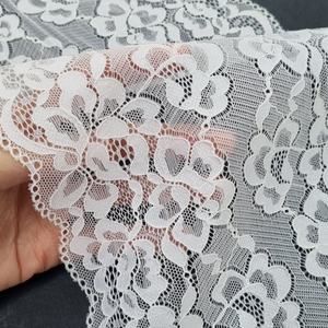 Floral Stretch <b>Lace</b> Band 20cm Lightweight Nylon Spandex <b>Elastic</b> Warp Knit Fabric Customized Color Custom Designs Accepted for - Product Image 5