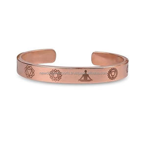Pulsera Magnética de Cobre Ayurvédica de Siete Chakras para Beneficios para la Salud - Product Image 6