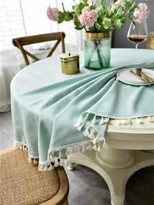 Wholesale Cotton Custom Sage Green 120 Inch Round Outdoors Party Banquet Wedding <b>Tablecloth</b> Table Cloths for Events - Product Image 4