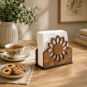 Porte-serviettes en bois de luxe pour comptoir de cuisine, table à manger, hôtel, café et décoration de restaurant - Product Image 5