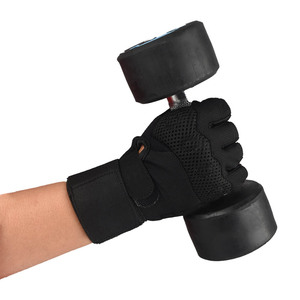 Gants de musculation professionnels en néoprène avec support de poignet à compression et fermeture auto-agrippante – Équipement de musculation robuste pour la salle de sport - Product Image 5