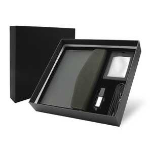 Boîte cadeau promotionnelle en carton noir avec coffrets cadeaux pour personnalisation - Product Image 1
