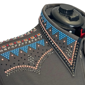 Camisa de equitación occidental para mujer, bordada a medida, de poliéster/spandex, de secado rápido, ecológica y personalizable para montar a caballo - Product Image 3