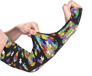 Manguitos Deportivos Unisex con Estampado Suave, de Secado Rápido, Transpirables, con Protección UV, Elásticos, con Estampado por Sublimación, para Ciclismo - Product Image 2