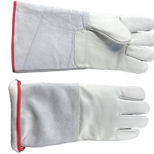 TIG Welding <b>Gloves</b> Soft Touch Breathable Leather High Flexibility Comfort Elbow-Length Outdoor Use Needle Detection - Product Image 6