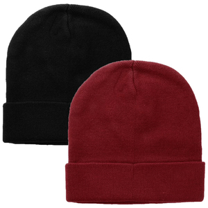 blank Rib Knit Beanie <b>Hat</b> <b>Winter</b> Cuffed Cap Unisex Soft Warm Stretch Plain Skull Cap Custom Logo <b>Hat</b> - Product Image 1