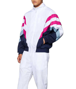 Custom Logo Windbreaker Nylon <b>Jacket</b> and <b>Track</b> Pants Zip up Sweatsuit Set Customized Patchwork Summer Wear Tracksuits <b>For</b> <b>Men</b> - Product Image 2
