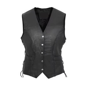 Chaleco de Moda de Piel Genuina de Buena Calidad para Mujer, Diseño Transpirable, Precio Razonable, Personalizable OEM - Product Image 2