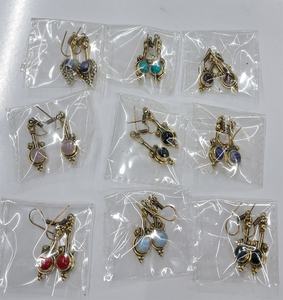 Pendientes de Bisutería Étnica Boho de Moda para Mujer, con Cuentas de Piedra y Aleación de Metal GS, para Regalo, GC-ER-430 - Product Image 1