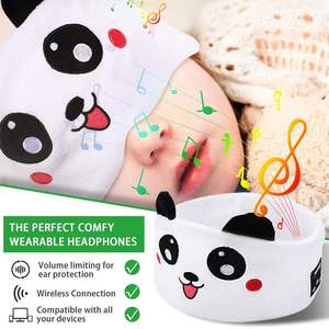 Cute Animal Kids Wireless Over-Ear Headphones Soft Stretch Headband <b>Bluetooth</b> Audio Headset With <b>Microphone</b> for Play - Product Image 5