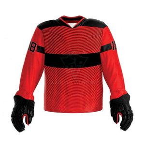 Uniforme de hockey sobre hielo para hombre de alta calidad, diseñado para brindar comodidad y rendimiento, tela transpirable con color y talla personalizables. - Product Image 5