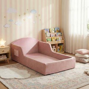 Lit Montessori pour enfants, lit pour tout-petits en mousse pleine densité, autocollant interactif, écologique, pour meubles de chambre - Product Image 1