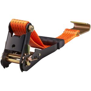 2\" X 120\" Lasso Style <b>Car</b> Tie Straps Kit Ratchet Tire Straps with 5512 LBS Working Load 11023 LBS Breaking Strength Flat <b>Hooks</b> - Product Image 2