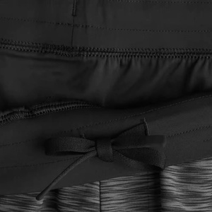 Mens Workout Athletic Cargo Shorts Front Logo Spandex/Polyester Canvas Fabric Quick Dry Mid Waist Drawstring Closure Formal - Product Image 6