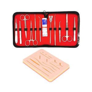 Kit de dissection chirurgical de haute qualité en acier inoxydable, 18 pièces, pour formation en sutures mineures, instruments manuels, certifié CE - Product Image 2