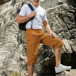 Modern Design Men's 100% Cotton Cargo Shorts Wholesale Cheap Price Multiple Pockets Everyday High Streetwear Breathable Quick - Product Image 4