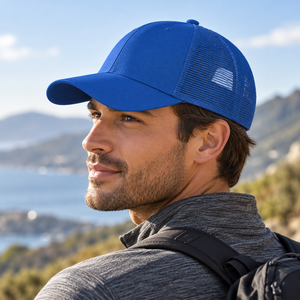 Casquette Trucker en Mousse à 5 Panneaux Promotionnelle pour Hommes et Femmes, Dos en Maille, Visière Plate, Étiquette Privée, Conception Personnalisée, Fabricant de Casquettes Trucker en Mousse - Product Image 3