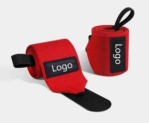 Custom Logo Unisex Wrist Wraps Nylon Spandex Wear-Resistant Sport Protection for Workout Weightlifting Gym Fitness Safety - Product Image 2