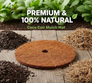 Eco2go Vietnam Coconut Coir Mulch <b>Rings</b> Modern Natural Garden Mat Eco-Friendly Plant Protection Disk for Outdoor Use - Product Image 3