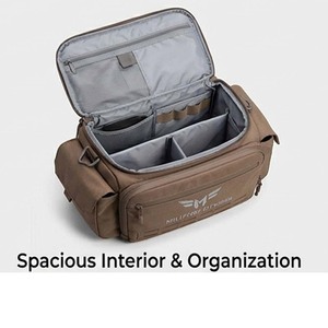 Sac de sport tactique grande capacité en toile avec fermeture éclair, sac de voyage et de sport portable, organisateur premium, grand sac de sport de type duffel - Product Image 5