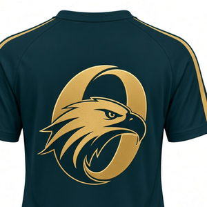 Customized Dark Green <b>Gold</b> Cheer Jersey Short Sleeve Team Sports <b>Shirt</b> Athletic Performance Uniform Top Training Match Apparel - Product Image 3