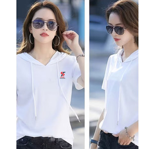 เสื้อฮู้ดดี้ผู้หญิงสำหรับฤดูร้อน แห้งเร็ว ระบายอากาศดี ป้องกันแสงแดด สวมใส่สบาย ทรงพอดีตัว เนื้อผ้านุ่มพิเศษ คุณภาพพรีเมียม - Product Image 5