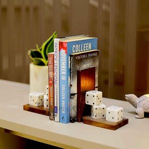 Handcrafted Bamboo <b>Elephant</b> Bookends Eco-Friendly Coastal Design Decorative Book Holder Home Office Library Bookshelf <b>Decor</b> - Product Image 4