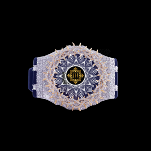 Reloj HipHop hecho a mano con diamantes Moissanite VVS para unisex, totalmente personalizable, de alta calidad con correa de caucho al mejor precio. - Product Image 4