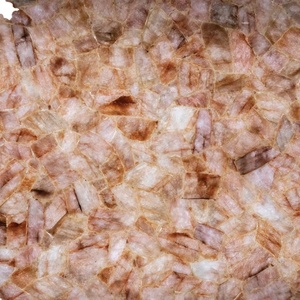 Peach quartz slab peach quartz <b>wall</b> panel peach crystal stone slab luxury quartz interior slab quartz slab for decoration - Product Image 1