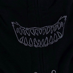 100% Cotton Rhinestone <b>Hoodies</b> for <b>Men</b> Custom Logo <b>Plain</b> Solid with Anti-Shrink Features - Product Image 3