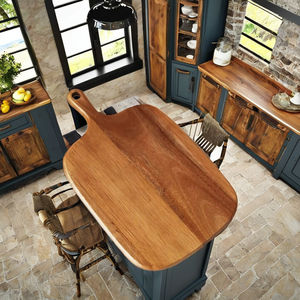 Meilleure vente de planche à découper en bois d'acacia faite à la main avec poignée plateau de service de cuisine rustique pour trancher la présentation des aliments - Product Image 2