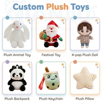 Nouveau jouet interactif en peluche pour filles, avec fonction parlante, modèle Ours, Chien, Anime, AI Push Toys (compatible ChatGPT)