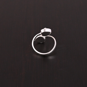Vintage Women's Cubic Zirconia Gemstone <b>Adjustable</b> Stylish <b>Ring</b> | 925 Sterling Silver for Wedding & Party - Product Image 4