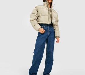 เสื้อแจ็คเก็ตพัฟเฟอร์ผ้าแคนวาสกันน้ำระบายอากาศได้ดี พิมพ์โลโก้ด้านหน้าตามสั่ง สไตล์ลำลองสำหรับฤดูหนาว เหมาะสำหรับผู้หญิง - Product Image 6