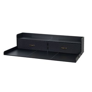Supporto da appoggio per lavatrice/asciugatrice con struttura in legno 54 x 27,5 pollici, 2 cassetti e 2 ganci - Product Image 1