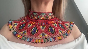 Collar de Cuentas de Vidrio Hecho a Mano, Estilo Tradicional, para Mujer, Calidad Premium, Artesanía Orion, Joyería de Regalo, Venta al Por Mayor - Product Image 5
