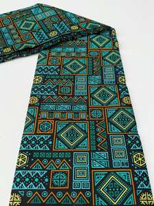 Tissu en coton imprimé africain multicolore Maputo de haute qualité avec motifs vibrants, idéal pour les vêtements, les sacs, les robes et - Product Image 4
